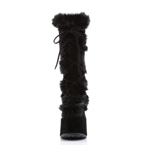 CAMEL-311 Plateau Stiefel Schwarz von DemoniaCult – Ansicht 2