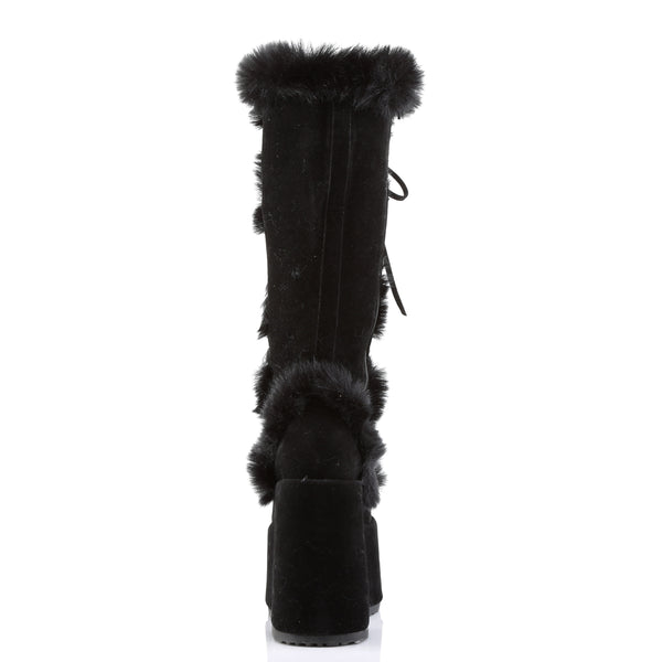 CAMEL-311 Plateau Stiefel Schwarz von DemoniaCult – Ansicht 4