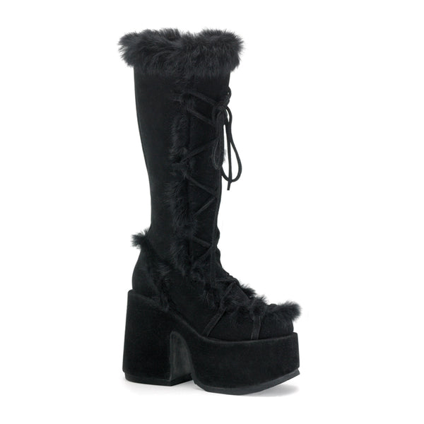 CAMEL-311 Plateau Stiefel Schwarz von DemoniaCult