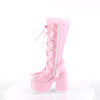 CAMEL-311 Plateau Stiefel - Rosa von DemoniaCult – Ansicht 3