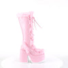 CAMEL-311 Plateau Stiefel - Rosa von DemoniaCult – Ansicht 5