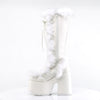 CAMEL-311 Plateau Stiefel Weiß von DemoniaCult – Ansicht 3
