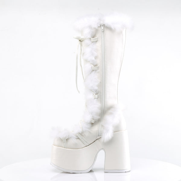 CAMEL-311 Plateau Stiefel Weiß von DemoniaCult – Ansicht 3
