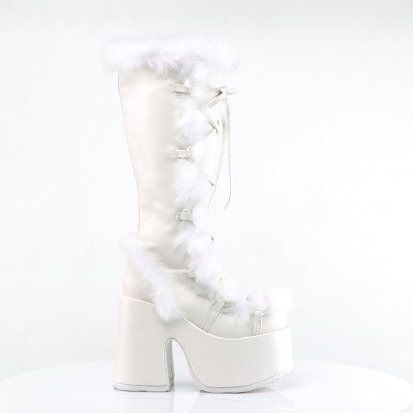 CAMEL-311 Plateau Stiefel Weiß von DemoniaCult – Ansicht 5