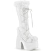 CAMEL-311 Plateau Stiefel Weiß von DemoniaCult
