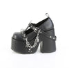 CAMEL-33 Plateau Schuhe Schwarz Matt von DemoniaCult – Ansicht 3