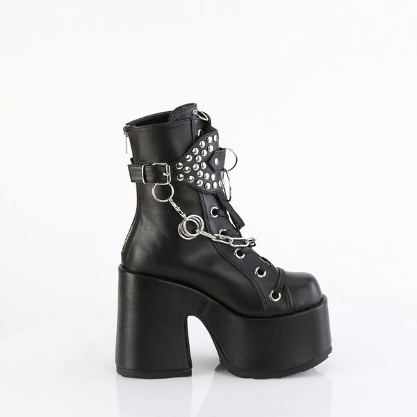 CAMEL-65 Plateau Stiefeletten - Schwarz Matt von DemoniaCult – Ansicht 5