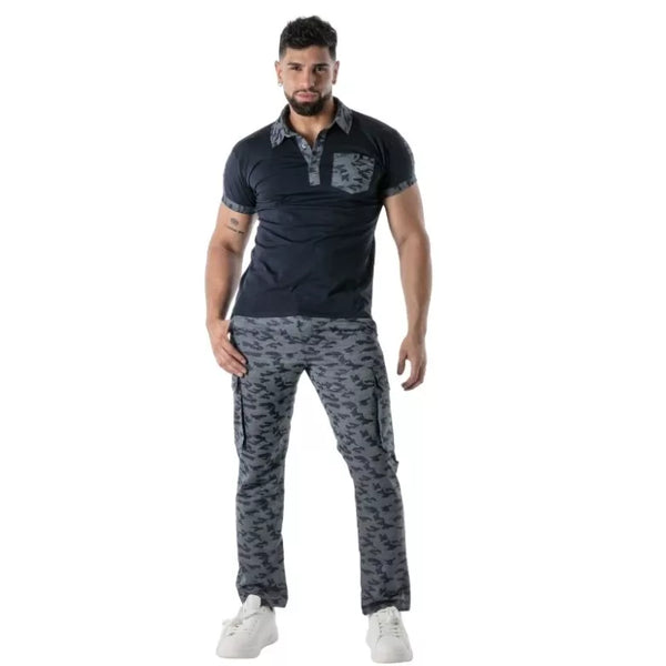 Camouflage-Cargo-Hose von TOF Paris – Ansicht 5