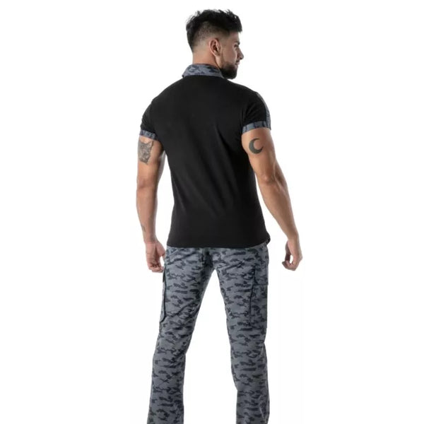 Schwarzes Poloshirt von TOF Paris – Ansicht 4