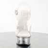 CAPTIVA-608 Plateau Sandaletten Transparent Strass von Pleaser – Ansicht 2
