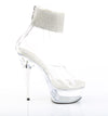 CAPTIVA-624RS Plateau Sandaletten Transparent Strass/Glitzer von Pleaser – Ansicht 5