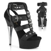 CAPTIVA-658 Plateau Sandaletten Schwarz Matt von Pleaser