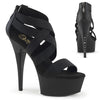 CAPTIVA-669 Plateau Sandaletten Schwarz Strass von Pleaser