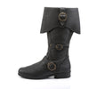 Piratenstiefel CARRIBEAN-299 - Anthrazit SALE