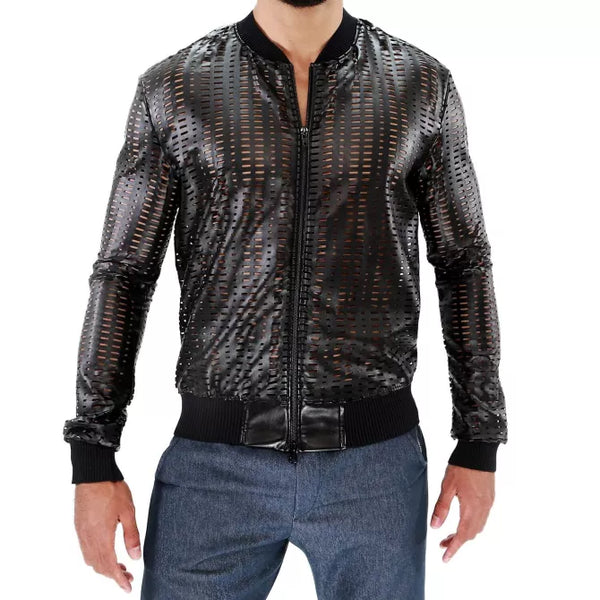 Schwarze Centurion Weste im markanten Combat Style von TOF Paris