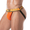 Jockstrap Orange mit flexiblem Jacquard-Bund & weichem Bi-Stretch Baumwollstoff | TOF Paris