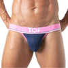 Jockstrap Marineblau mit flexiblem Jacquard-Bund & bi-stretch Cotton | TOF Paris