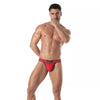 Jockstrap mit weichem Bi-Stretch Baumwollstoff & Jacquard-Bund, Rot | TOF Paris