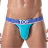 Jockstrap Türkis mit elastischem Jacquard-Bund & Bi-Stretch Cotton | TOF Paris