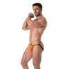 Jockstrap Orange mit flexiblem Jacquard-Bund & weichem Bi-Stretch Baumwollstoff | TOF Paris