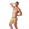 Stringless Thong Herren Gelb - Komfortabler Cotton-Slip mit XXL-Beutel | TOF Paris
