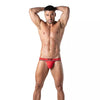 Tanga Herren Rot - Weicher Bi-Stretch Stoff & Jacquard-Bund | TOF Paris