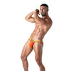 Tanga Herren Orange - Weicher Stretch, Komfort & Logo-Bund | TOF Paris