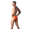 Tanga Herren Orange - Weicher Stretch, Komfort & Logo-Bund | TOF Paris