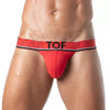 Tanga Herren Rot - Weicher Bi-Stretch Stoff & Jacquard-Bund | TOF Paris