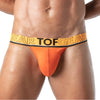 Tanga Herren Orange - Weicher Stretch, Komfort & Logo-Bund | TOF Paris