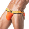 Tanga Herren Orange - Weicher Stretch, Komfort & Logo-Bund | TOF Paris
