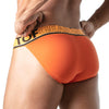 Tanga Herren Orange - Weicher Stretch, Komfort & Logo-Bund | TOF Paris