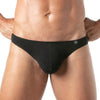 Herren Thong Cotton Bi-Stretch mit Komfort-Beutel Schwarz | TOF Paris