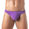 Herren Tanga mit weichem Baumwoll-Stretch und schmalem Bund, Lila | TOF Paris