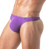 Herren Tanga mit weichem Baumwoll-Stretch und schmalem Bund, Lila | TOF Paris