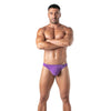 Herren Tanga mit weichem Baumwoll-Stretch und schmalem Bund, Lila | TOF Paris