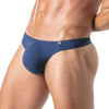Herren String Marineblau mit weichem Baumwoll-Stretch und Logo-Bund | TOF Paris