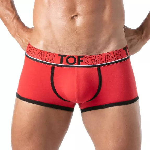 Boxershorts Herren Rot - Sportlich, Elastisch & Komfortabel | TOF Paris