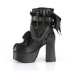 CHARADE-110 Plateau Stiefeletten - Schwarz von DemoniaCult – Ansicht 3