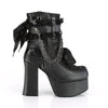 CHARADE-110 Plateau Stiefeletten - Schwarz von DemoniaCult – Ansicht 5