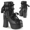 CHARADE-110 Plateau Stiefeletten - Schwarz von DemoniaCult