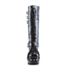 CHARADE-206 Plateau Stiefel Schwarz Lack Nieten von DemoniaCult – Ansicht 2