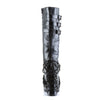 CHARADE-206 Plateau Stiefel Schwarz Lack Nieten von DemoniaCult – Ansicht 4