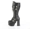 CHARADE-230 Plateau Stiefel Schwarz Matt von DemoniaCult – Ansicht 3