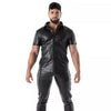 Schwarzes Kinky Shirt mit kurzen Ärmeln im Designer Look von TOF Paris – Ansicht 2