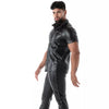 Schwarzes Kinky Shirt mit kurzen Ärmeln im Designer Look von TOF Paris – Ansicht 3