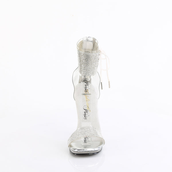 CHIC-47 - Sandaletten - Silber mit Strass von Fabulicious – Ansicht 2