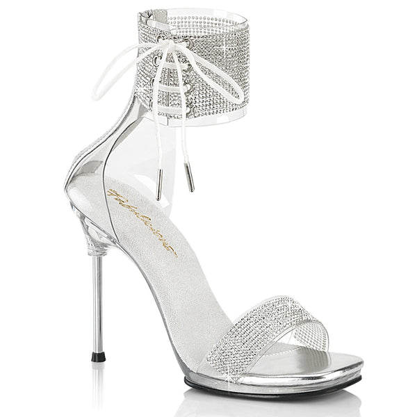 CHIC-47 - Sandaletten - Silber mit Strass von Fabulicious