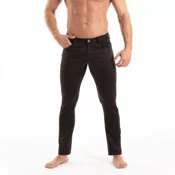 Herren Chinohose - Stretchkomfort & elegante Passform in Schwarz | TOF Paris