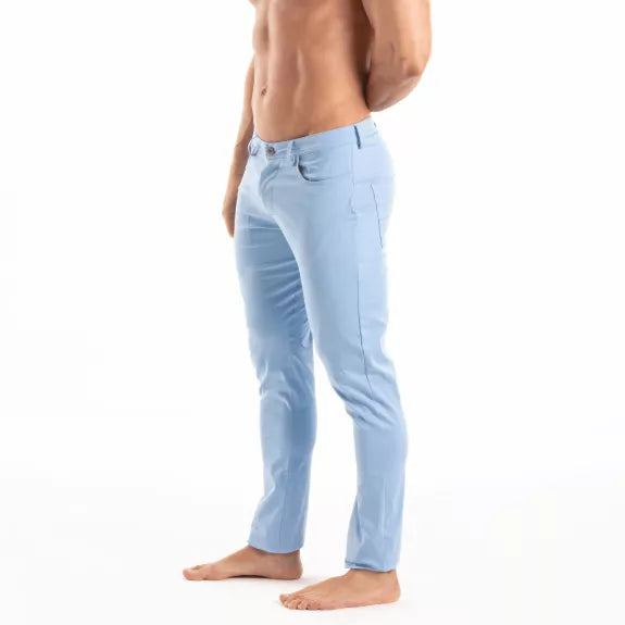 Herren Chino Pants Blau - Eleganter Stretchkomfort & perfekte Passform | TOF Paris